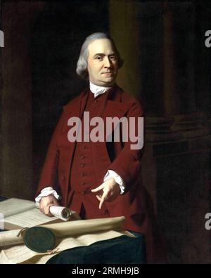 Samuel Adams (1722 – 1803) statista americano e padre fondatore degli Stati Uniti. Foto Stock