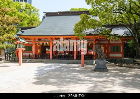 Giappone, Fukuoka, Hakata. Santuario shintoista Sumiyoshi. Foto Stock