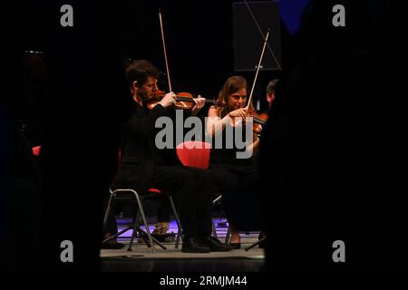 Ostrava, Repubblica Ceca. 28 agosto 2023. Concerto di Ostravska banda i durante il Festival di Ostrava Days Music of Today a Ostrava, Repubblica Ceca, 28 agosto 2023. Crediti: Jaroslav Ozana/CTK Photo/Alamy Live News Foto Stock