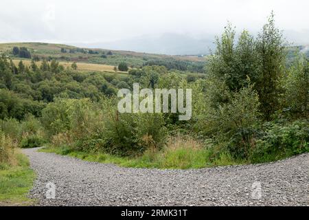 Four Waterfalls Gwaun Hapste Brecon Beacons, Galles Foto Stock