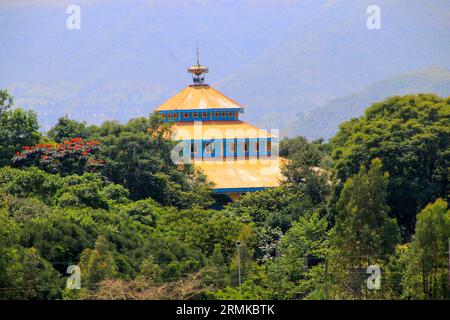 Azewa Mariam [Monastero Azwa Mariam] Monastero del XIV secolo Lago Tana, Etiopia Foto Stock