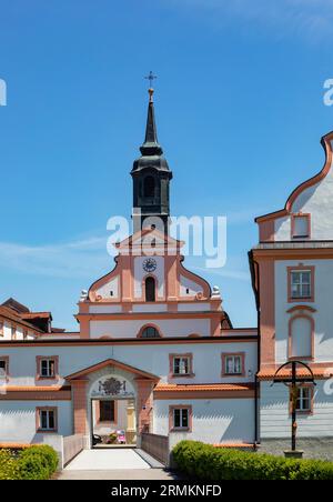 Neuhaus am Inn Castle, Neuhaus, bassa Baviera, Baviera, Germania, Austria Foto Stock