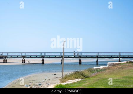 Estuario del fiume Yarkon, Tel Aviv, Israele Foto Stock