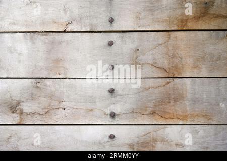 Sfondo rustico in legno grigio. Pannelli di legno. Foto Stock