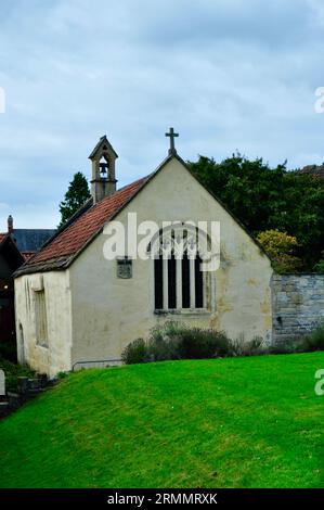 Cappella di San Patrizio Abbazia di Glastonbury - luogo di pellegrinaggio Foto Stock