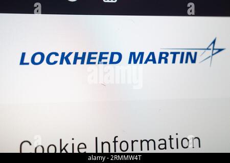 New York, New York, USA. 29 agosto 2023. Lockheed Martin.la società è diventata enormemente redditizia a causa di letali aiuti esteri al governo ucraino e dei suoi notevoli collegamenti con il Dipartimento della difesa degli Stati Uniti (DoD, Pentagono) Lockheed Martin produce il missile Javelin MANPAD, il sistema MLRS di artiglieria ATACMS e l'F-35 Joint Strike Fighter. (Immagine di credito: © Taidgh Barron/ZUMA Press Wire) SOLO USO EDITORIALE! Non per USO commerciale! Foto Stock