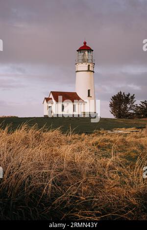 Cape Blanco faro Foto Stock