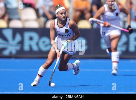 Monchengladbach, Deutschland. 26 agosto 2023. Firo : 08/26/2023 Hockey Field Hockey Euro 2023 donne CAMPIONATI EUROPEI EM GERMANIA - Inghilterra partita per 3° posto azione individuale Kira Horn, GER/dpa/Alamy Live News Foto Stock