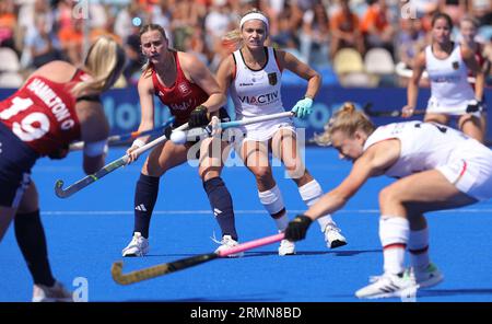 Monchengladbach, Deutschland. 26 agosto 2023. Firo : 08/26/2023 Hockey su campo Euro 2023 donne CAMPIONATI EUROPEI EM GERMANIA - Inghilterra partita per duelli al terzo posto Kira Horne con GER/dpa/Alamy Live News Foto Stock