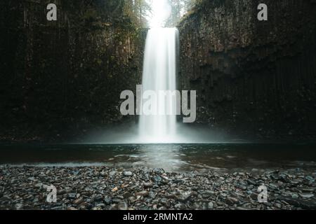 Abiqua Falls Long Exposure, Oregon Foto Stock