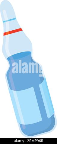 Medicina isolata flacone di vaccino immagine vettore Illustrazione Vettoriale