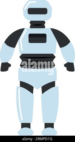 Icona giocattolo robot isolato colorato Vector Illustrazione Vettoriale