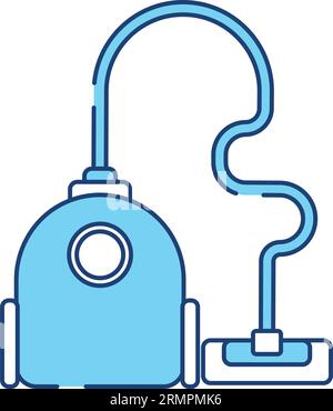 Aspirapolvere monocromatico ICON Vector isolato Illustrazione Vettoriale