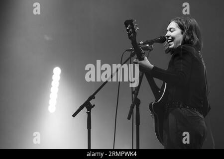 Snail mail – vero nome Lindsey Jordan – Plays far Out Stage al Green Man Festival in Galles, Regno Unito, agosto 2023. Foto: Rob Watkins Foto Stock