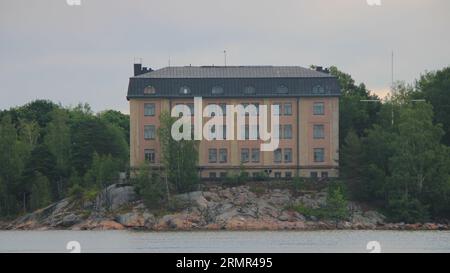 Vanha luotsirakennus, 1910, Hylkysaari, Helsinki, Finlandia Foto Stock