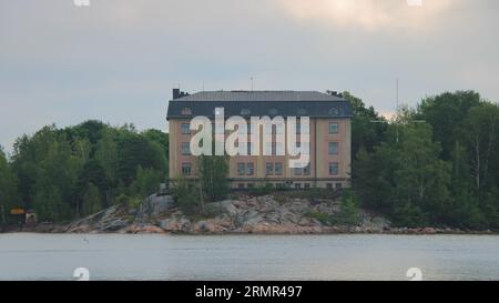 Vanha luotsirakennus, 1910, Hylkysaari, Helsinki, Finlandia Foto Stock