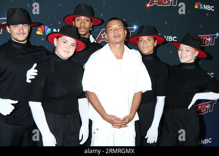 Pasadena, USA. 29 agosto 2023. LOS ANGELES - agosto 29: Murmuration at the America's Got Talent Season 18 Live Show Red Carpet all'Hotel Dena il 29 agosto 2023 a Pasadena, CALIFORNIA (foto di Katrina Jordan/Sipa USA) credito: SIPA USA/Alamy Live News Foto Stock