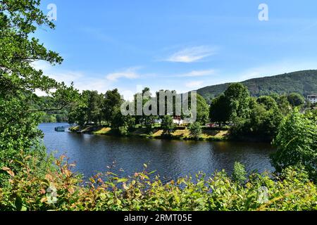 Einruhr e il Rursee Foto Stock