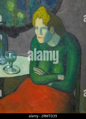 Absinthe Drinker, Buveuse D'Absinthe, Pablo Picasso, 1901, Foto Stock