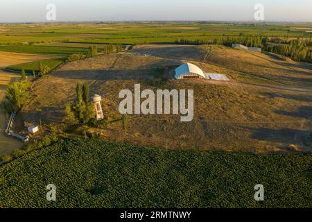 Catalhoyuk è la cittadina più antica del mondo con grandi neolitico e Calcolitico meglio conservato insediamento della città in Cumra, Konya. È stato costruito in circa 7500 BC Foto Stock