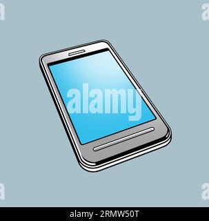 Smartphone - icona grafica illustrazione vettoriale per la progettazione Foto Stock