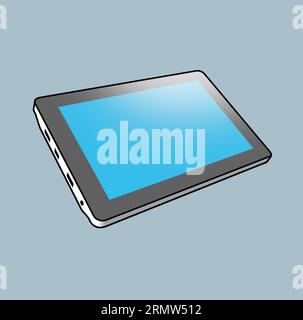 Computer tablet - icona grafica illustrazione vettoriale per la progettazione Foto Stock