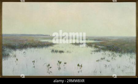 Dawn Over Water - Marshes 1908 di Teodor Ziomek Foto Stock