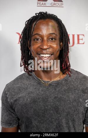 Los Angeles, USA. 29 agosto 2023. L'attore Shaka Smith partecipa a Mundije Movie wrap party e Comedy show al Bourbon Room Hollywood, Los Angeles, CA 29 agosto 2023 Credit: Eugene Powers/Alamy Live News Foto Stock