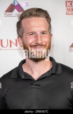 Los Angeles, USA. 29 agosto 2023. L'attore Jake Powers partecipa alla festa di avvolgimento del film Mundije e allo spettacolo comico al Bourbon Room Hollywood, Los Angeles, CA 29 agosto 2023 Credit: Eugene Powers/Alamy Live News Foto Stock