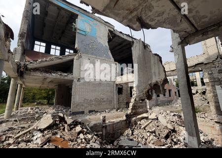 Non esclusiva: CHARKIV, UCRAINA - 29 AGOSTO 2023 - il luogo in cui il personale della 113a Brigata separata delle forze di difesa territoriali peri Foto Stock