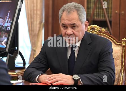 SERGEI SHOIGU politico russo e ministro della difesa, fotografato nel gennaio b2022. Foto Stock