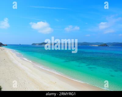 Isole Kerama, Parco Nazionale, Okinawa, Giappone - zone blu Foto Stock