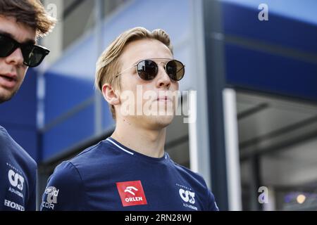 LAWSON Liam (nzl), Scuderia AlphaTauri AT04, ritratto durante la Formula 1 2023 Pirelli Grand Premio dâ&#x80;&#x99;Italia Grand Prix, quattordicesima prova del Campionato Mondiale di Formula 1 2023 dal 1° al 3 settembre 2023 sull'autodromo Nazionale di Monza, a Monza, Italia Foto Stock