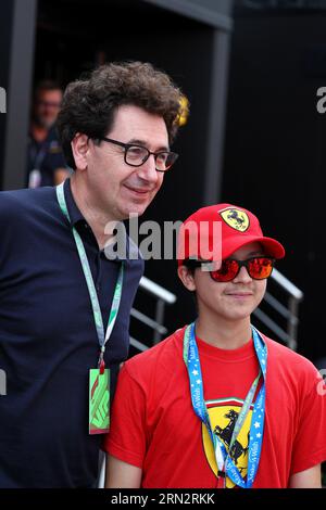 Monza, Italia. 31 agosto 2023. Mattia Binotto (ITA). Campionato del mondo di Formula 1, Gran Premio d'Italia, Rd 15, giovedì 31 agosto 2023. Monza Italia. Crediti: James Moy/Alamy Live News Foto Stock