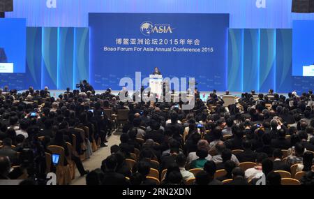 (150328) -- BOAO, 28 marzo 2015 -- il Forum di Boao per l'Asia (BFA) del 2015 è stato aperto a Boao, nella provincia di Hainan della Cina meridionale, 28 marzo 2015. ) (mp) CHINA-BOAO-BFA 2015-OPENING (CN) ZhaoxYingquan PUBLICATIONxNOTxINxCHN Boao marzo 28 2015 il 2015 Boao Forum for Asia BfA È aperto a Boao nella provincia di Hainan della Cina meridionale marzo 28 2015 MP China Boao BfA 2015 Opening CN PUBLICATIONxNOTxINxCHN Foto Stock