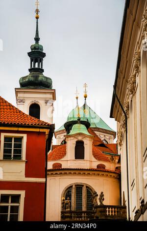 Cappella in stile barocco dell'assunzione della Vergine Maria a Praga, Repubblica Ceca. Foto Stock