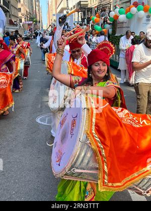 41° Parata annuale dell'India Day su Madison Avenue a New York City nel 2023. Foto Stock