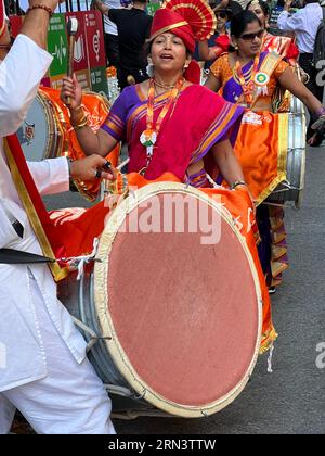 41° Parata annuale dell'India Day su Madison Avenue a New York City nel 2023. Foto Stock