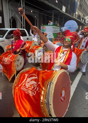 41° Parata annuale dell'India Day su Madison Avenue a New York City nel 2023. Foto Stock