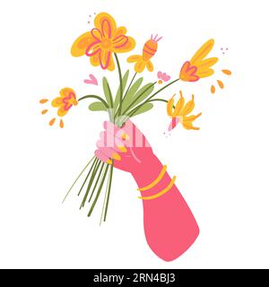 Audace Bouquet Illustrazione Vettoriale