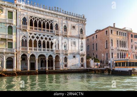 CA d'Oro, Casa d'Oro sul Canal grande, Venezia, Veneto, Italia settentrionale, Italia. Sito patrimonio dell'umanità dell'UNESCO Foto Stock