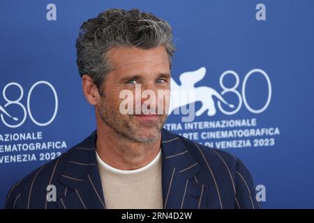 Lido di Venezia, Italia. 31 agosto 2023. Patrick Dempsey partecipa a una photocall per il film "Ferrari" alla 80a Mostra Internazionale d'Arte cinematografica di Venezia il 31 agosto 2023 a Venezia, Italia. © foto: Cinzia Camela. Credito: Live Media Publishing Group/Alamy Live News Foto Stock