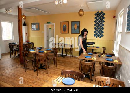 Ristorante Los Moros a Grape Lane, York, North Yorkshire. Los Moros è un moderno ristorante nordafricano. Foto Stock