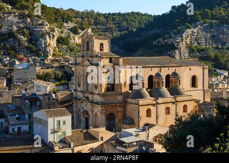 Chiesa di Santa Maria la Nova, chiesa, santuario, Scigli, città barocca, angolo barocco, sud-est, Sicilia, Italia Foto Stock