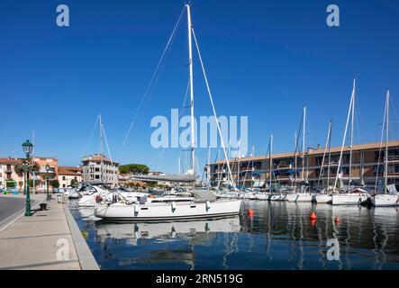 Porto Mandracchio Marina nel centro storico di grado, Friuli Venezia Giulia, Italia Foto Stock