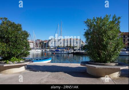 Porto Mandracchio Marina nel centro storico di grado, Friuli Venezia Giulia, Italia Foto Stock