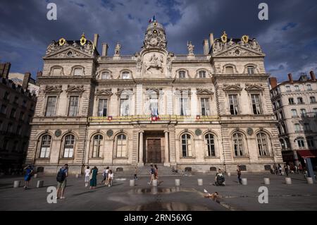 City Hall Hotel de Ville, città vecchia, Lione, dipartimento Rodano, regione Auvergne-Rodano-Alpi, Francia Foto Stock