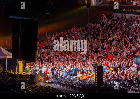 Filmnaechte am Elbufer, Dresda, Sassonia, Germania Foto Stock