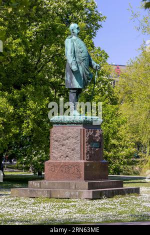 Statua di otto von Bismarck a Hiroshimapark, Kiel, Schleswig-Holstein, Germania, Europa Foto Stock