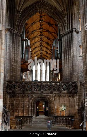 Vista interna, Cattedrale, Dennistoun, Glasgow, Scozia, gran Bretagna Foto Stock